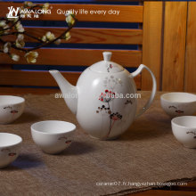 900ml Petit motif Fine Bone Chine Chinese Gongfu Tea Set, Set de thé Fabricants Chine